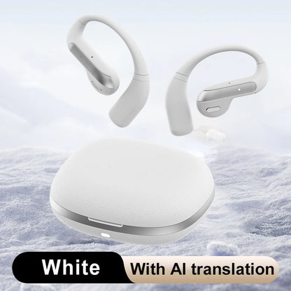 Smart AI Translation Headset True Wireless Sports Long-lasting Bluetooth Headset Stereo Sound Semi-in-ear Air Conduction Headset