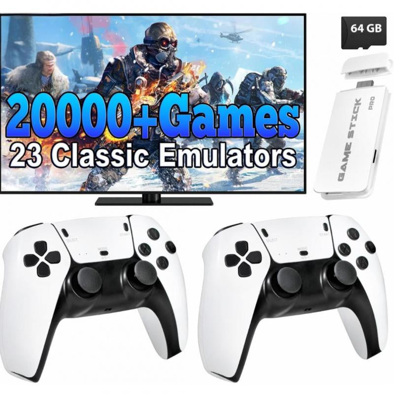 Over 20,000 Retro Games 2025 M15 Plus, a Brand-New Upgraded Retro Gaming Console, Comes Equipped with 20K Game Stick, Wireless Controller, and Game Emulator, Gaming Set