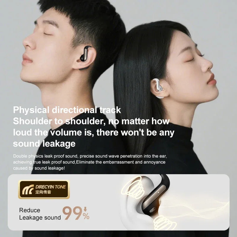 Smart AI Translation Headset True Wireless Sports Long-lasting Bluetooth Headset Stereo Sound Semi-in-ear Air Conduction Headset