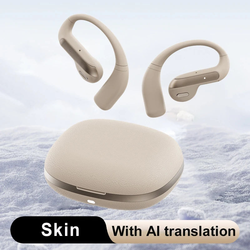 Smart AI Translation Headset True Wireless Sports Long-lasting Bluetooth Headset Stereo Sound Semi-in-ear Air Conduction Headset