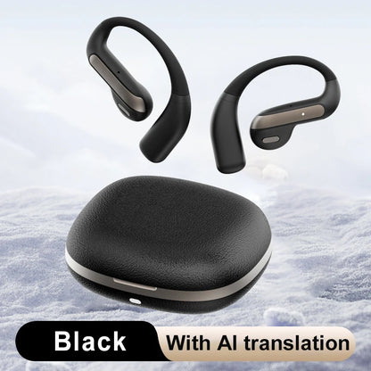 Smart AI Translation Headset True Wireless Sports Long-lasting Bluetooth Headset Stereo Sound Semi-in-ear Air Conduction Headset