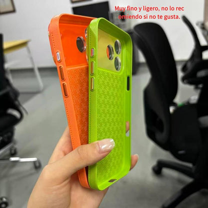 Litchi Pattern Leather Texture Magnetic Adhesive Case for Iphone 17 Pro Max/16/15/14/13 Transparent Mirror Surface Shock Protection Ultra-Thin Wireless Black Smartphone Protective