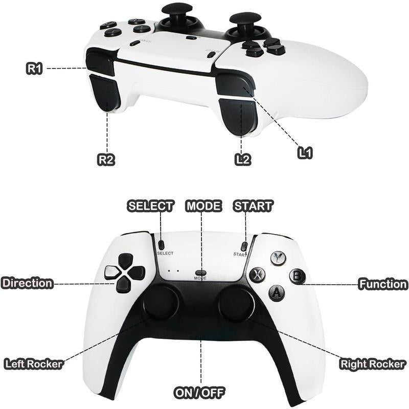 Over 20,000 Retro Games 2025 M15 Plus, a Brand-New Upgraded Retro Gaming Console, Comes Equipped with 20K Game Stick, Wireless Controller, and Game Emulator, Gaming Set