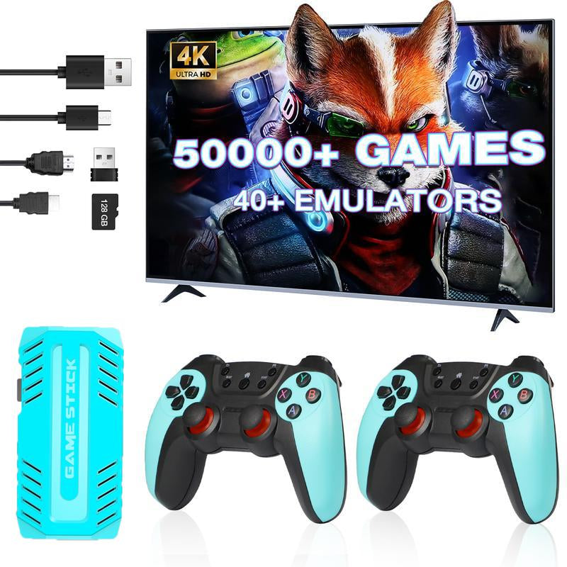 Retro Game Console Stick Game Nostalgia Gaming Stick Dual 2.4G Wireless Controllers, Plug & Play TV Video Gaming Stick