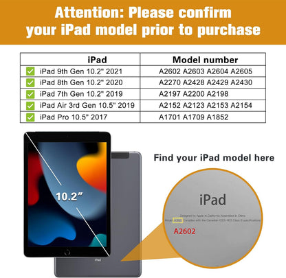 Kids Case for Ipad 9Th Generation/Ipad 8/Ipad 7, Ipad 10.2 Case 2021 2020 2019/Ipad Air 10.5/Ipad Pro 10.5 Kids Case, Shockproof Lightweight Case with Convertible Handle -Blue