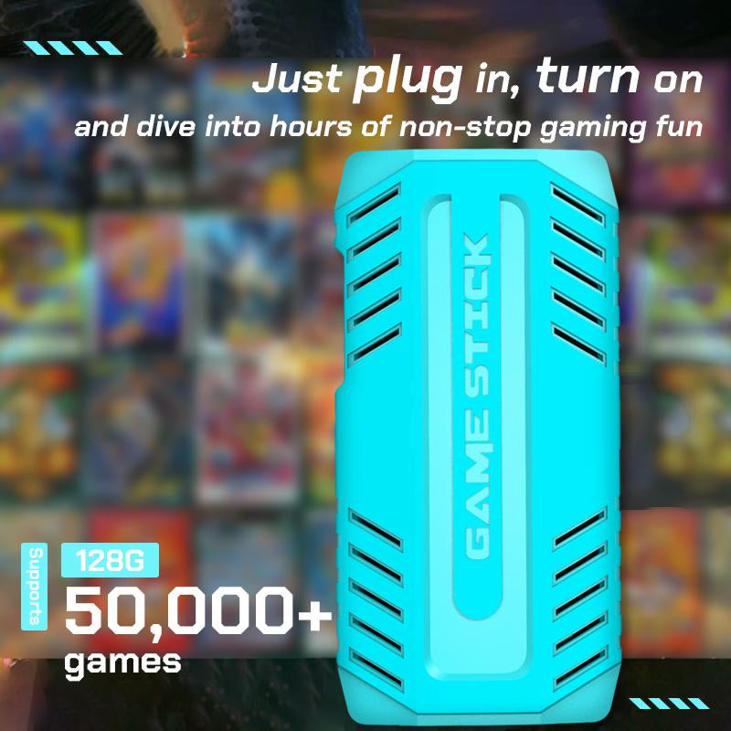 Retro Game Console Stick Game Nostalgia Gaming Stick Dual 2.4G Wireless Controllers, Plug & Play TV Video Gaming Stick