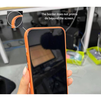 Litchi Pattern Leather Texture Magnetic Adhesive Case for Iphone 17 Pro Max/16/15/14/13 Transparent Mirror Surface Shock Protection Ultra-Thin Wireless Black Smartphone Protective